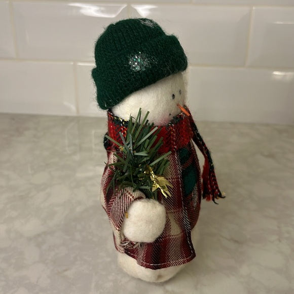 6.5” felt plush snowman with weighted bottom. - Picture 5 of 6